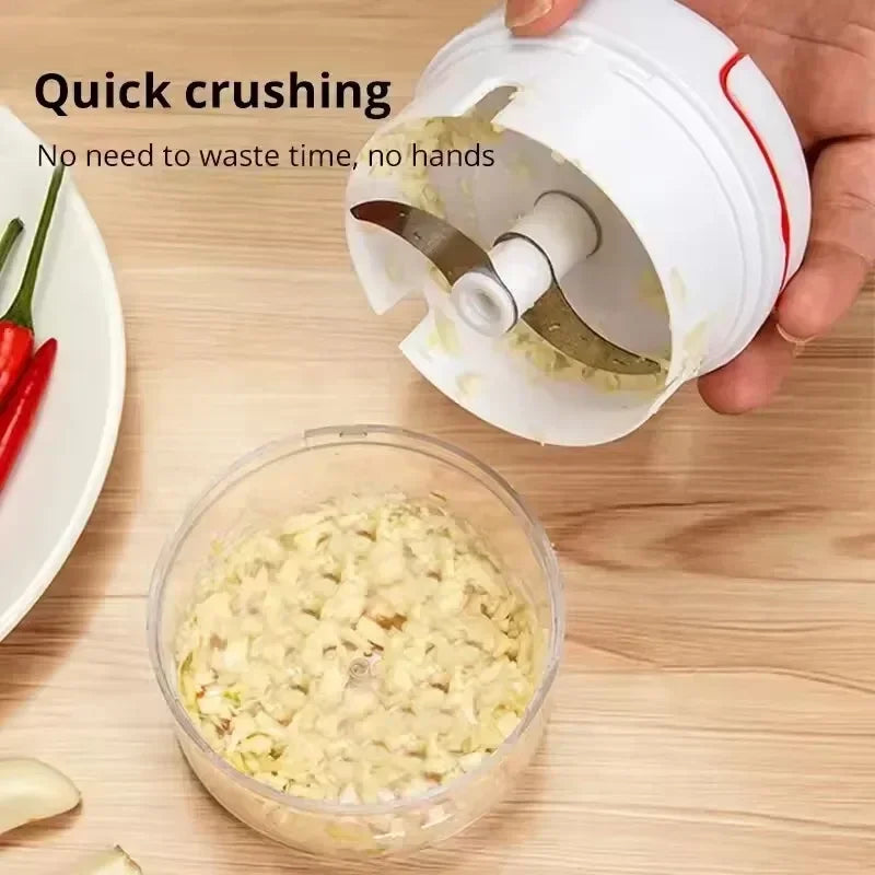 Kitchen Gadgets: Hand Pull Type Garlic Blender, Manual Garlic Masher, Braised Minced Garlic, Vegetables and Meat Grinder