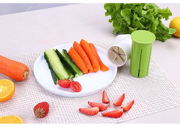 Kitchen Gadget Accessories Vegetable Cutters Fruit Kitchen Cucumber Carrot Divider Strawberry Slicer Splitter
