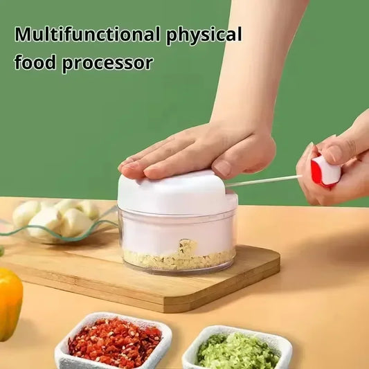 Kitchen Gadgets: Hand Pull Type Garlic Blender, Manual Garlic Masher, Braised Minced Garlic, Vegetables and Meat Grinder